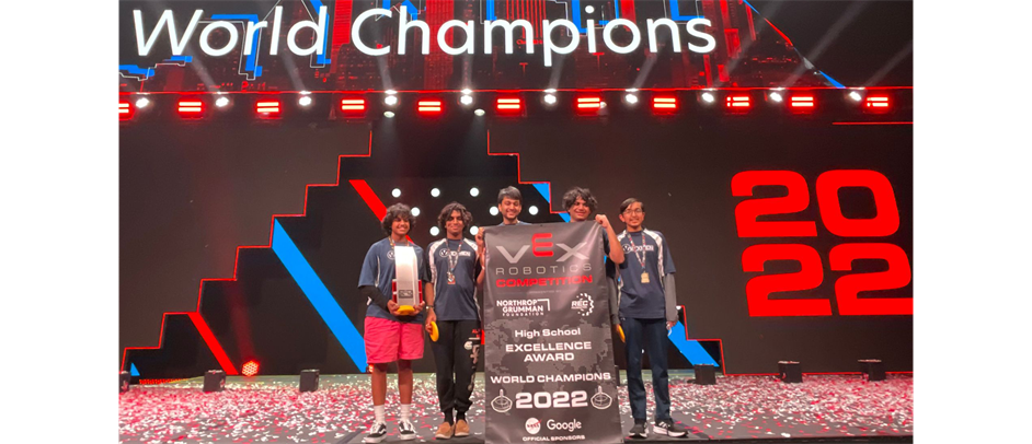 2022 VEX WORLDS VRC HIGH SCHOOL EXCELLENCE AWARD